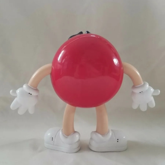 Red M&M Figure Toy Doll with Bendable Arms and Legs - 1990's - Picture 3 of 7